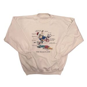 Vintage Graphic Tennis Men's Sweater